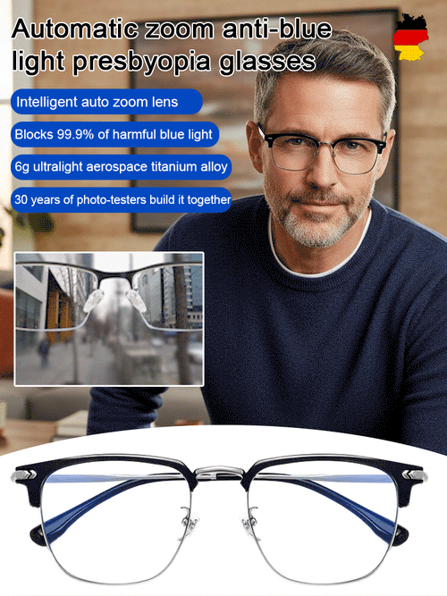 🎁Hot Sale🔥👓Ultra Light Anti Blue Presbyopic Glasses✨